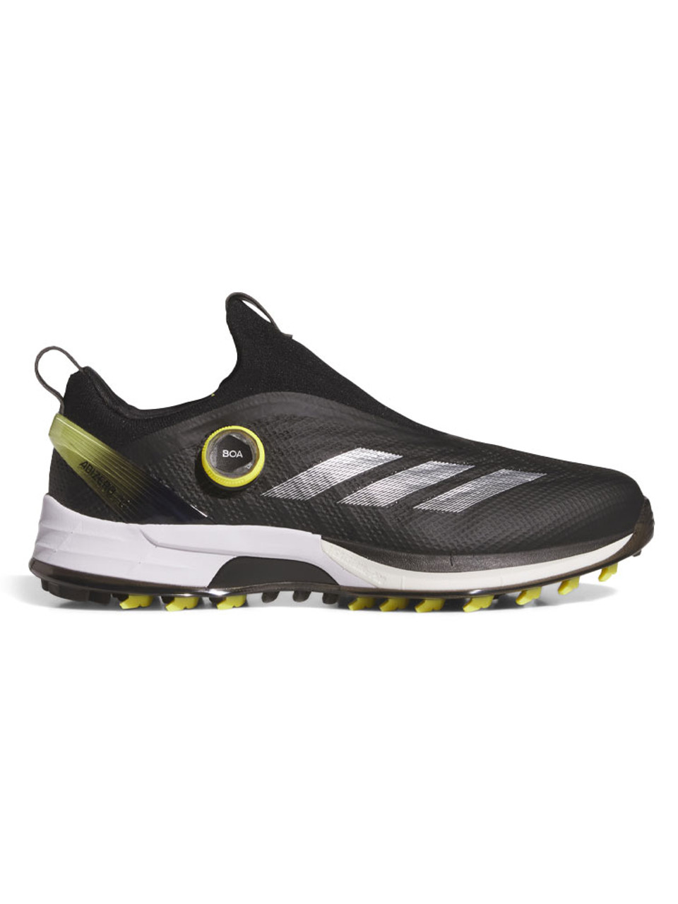 adidas Adizero ZG BOA Spikeless Golf Shoes - Core Black/Silver Met