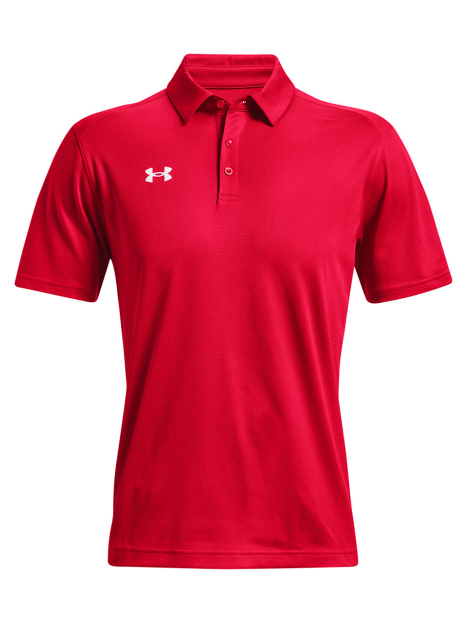 Under Armour Team Tech Polo Shirt - Red | GolfBox