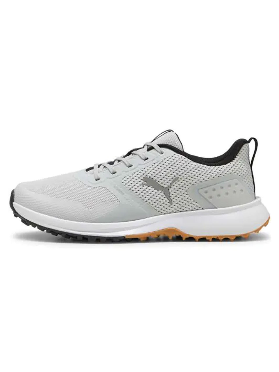 Puma FUSION Grip 6 Golf Shoes - Feather Grey/Puma Black/Gum
