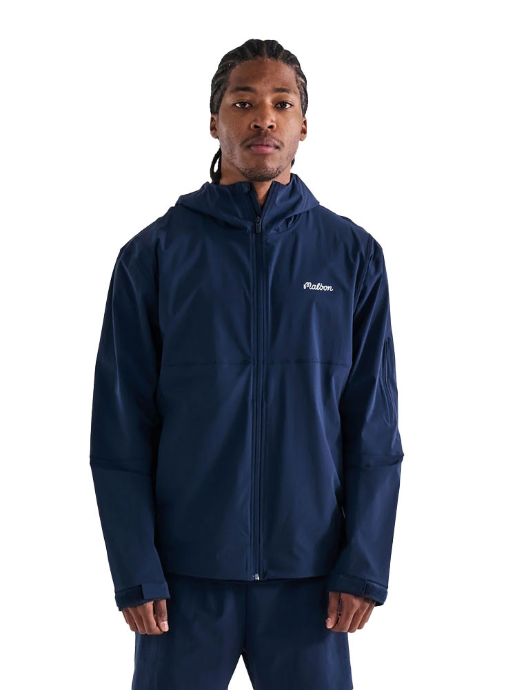 Malbon Performance Full Zip Shell Jacket - Navy