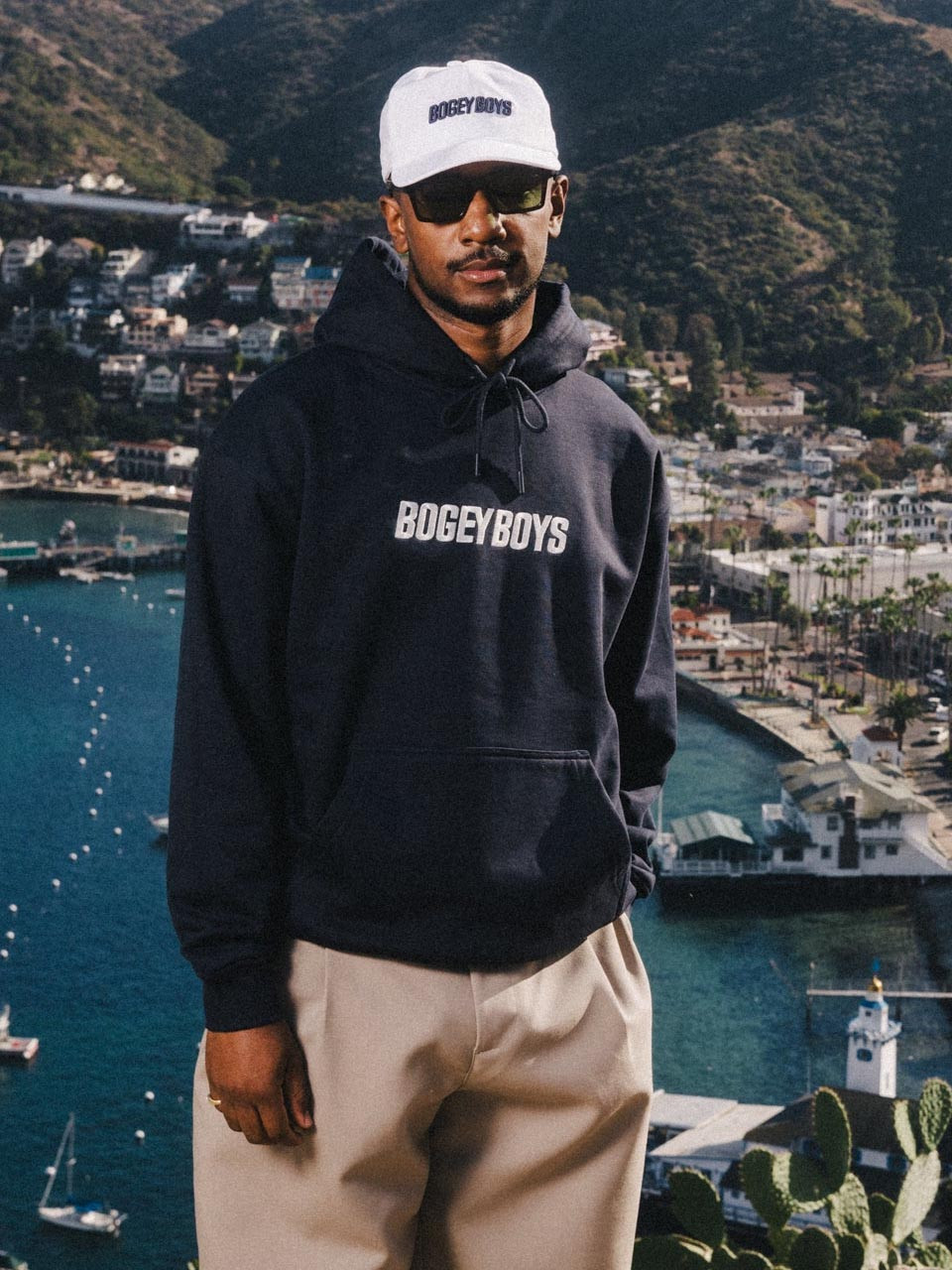 Bogey Boys Bold Logo Hoodie - Midnight | GolfBox