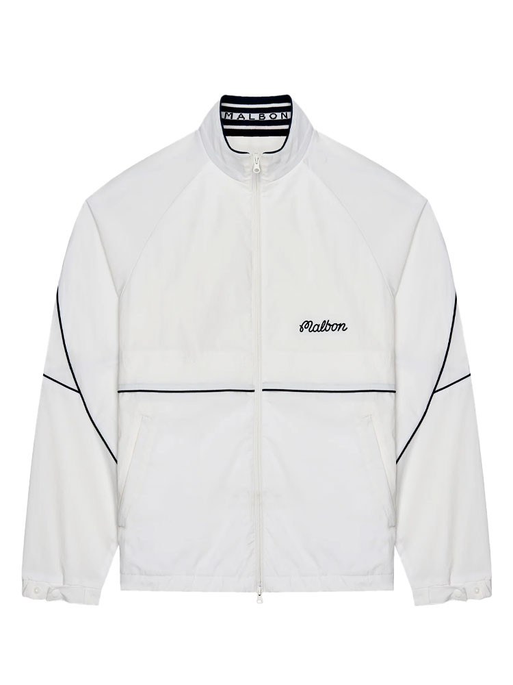 Malbon Riva Nylon Jacket - White | GolfBox