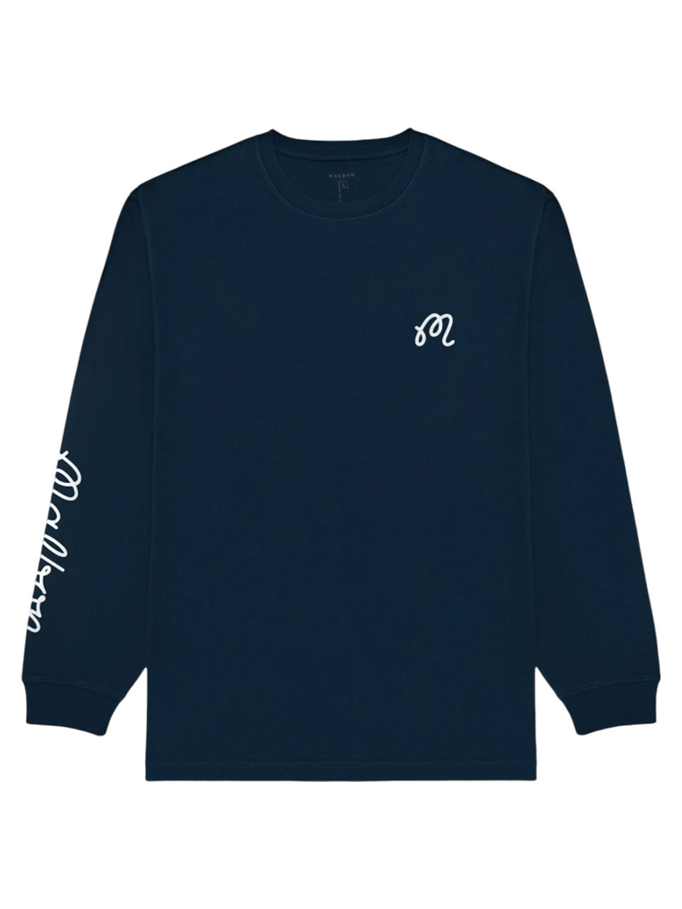 Malbon Gorse Long Sleeve Tee - Navy | GolfBox