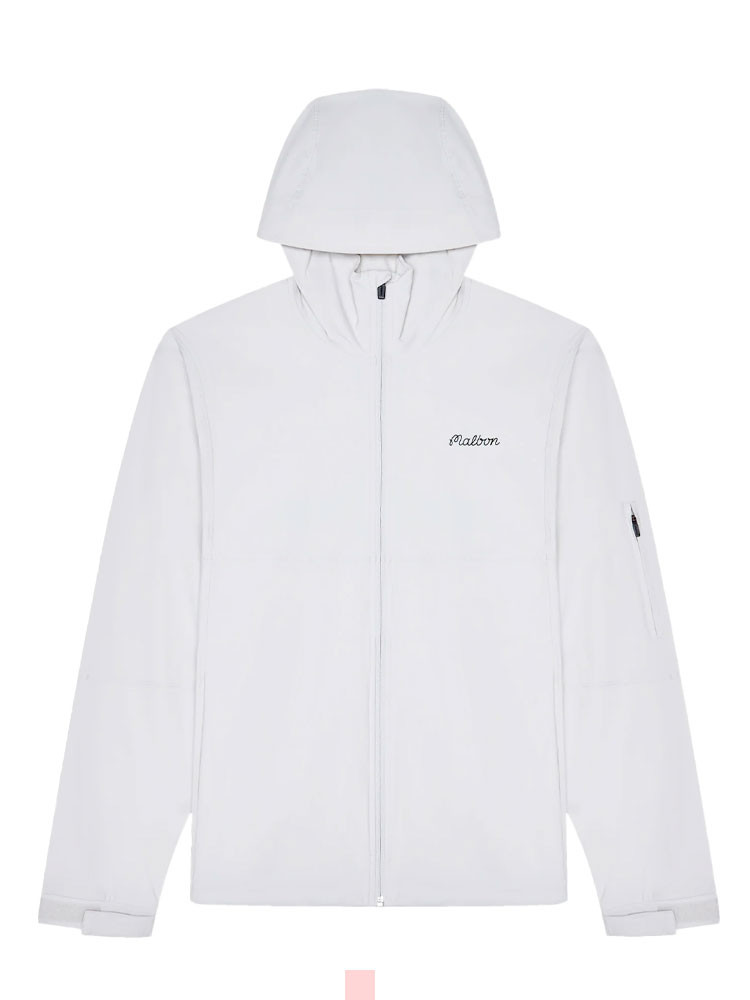 Malbon Performance Full Zip Shell Jacket - White