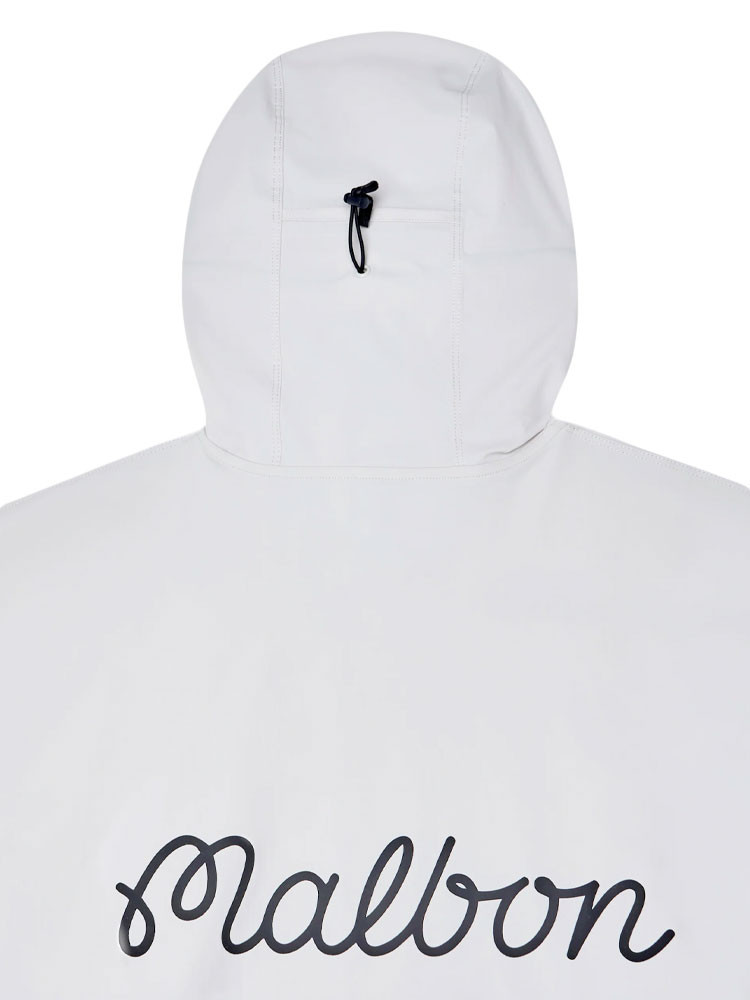 Malbon Performance Full Zip Shell Jacket - White