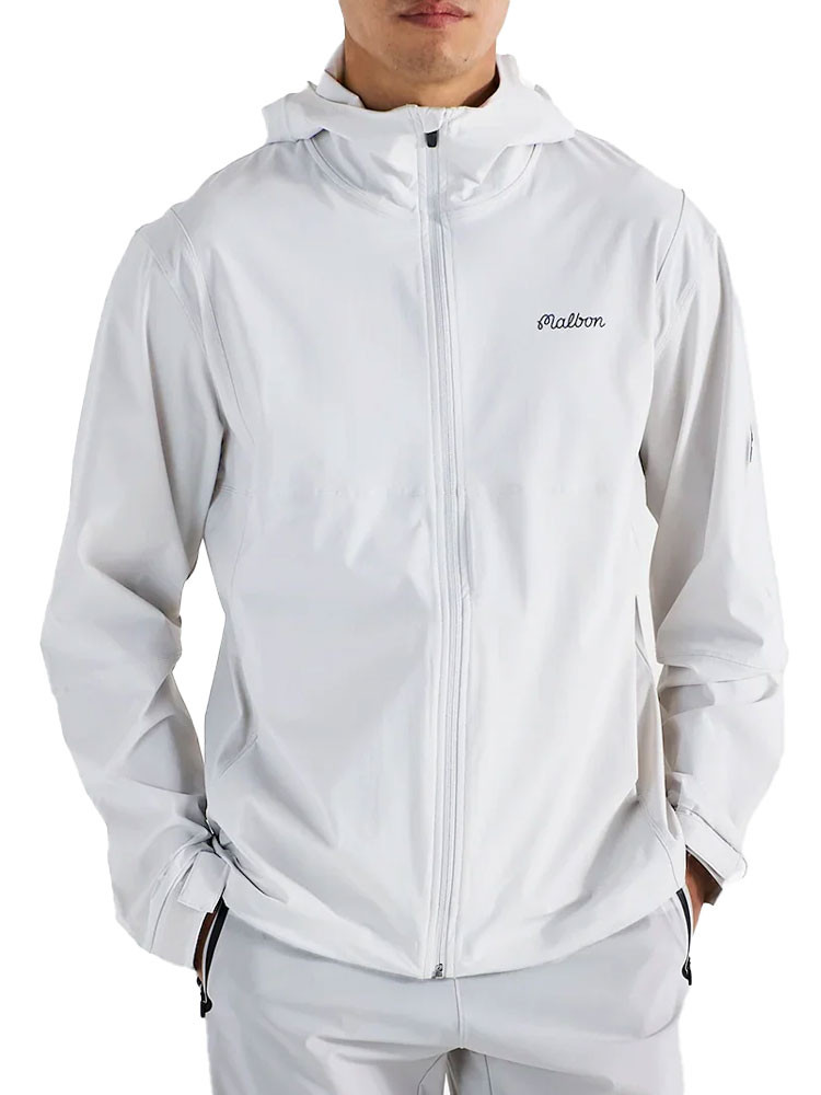 Malbon Performance Full Zip Shell Jacket - White
