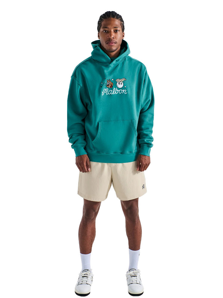 Malbon Two Man Scramble Hoodie - Blue Green | GolfBox