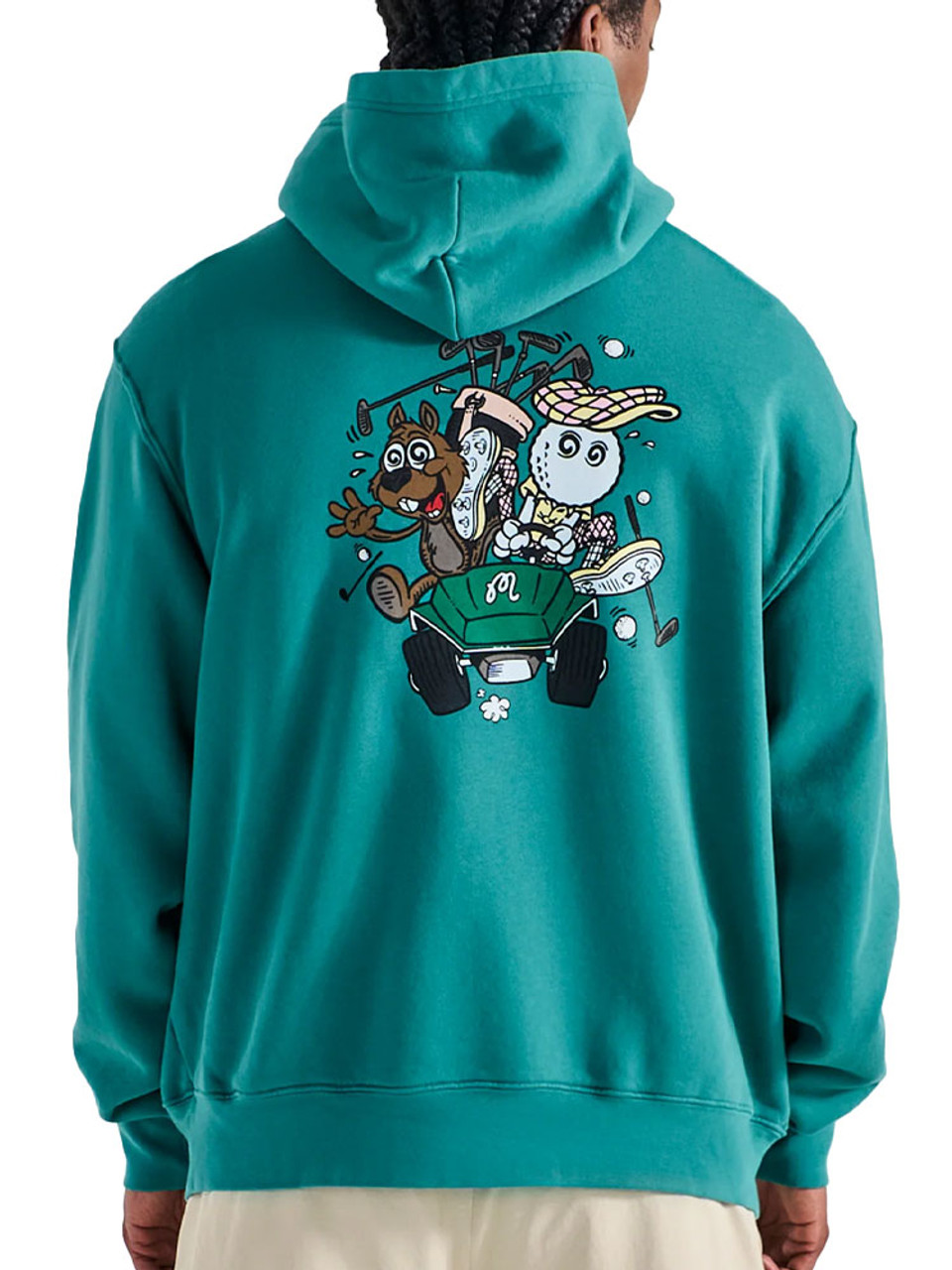 Malbon Two Man Scramble Hoodie - Blue Green | GolfBox