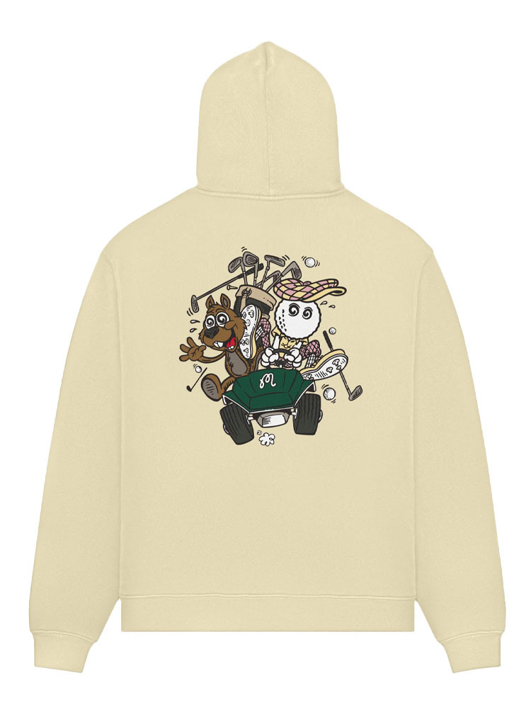 Malbon Two Man Scramble Hoodie - Light Khaki | GolfBox