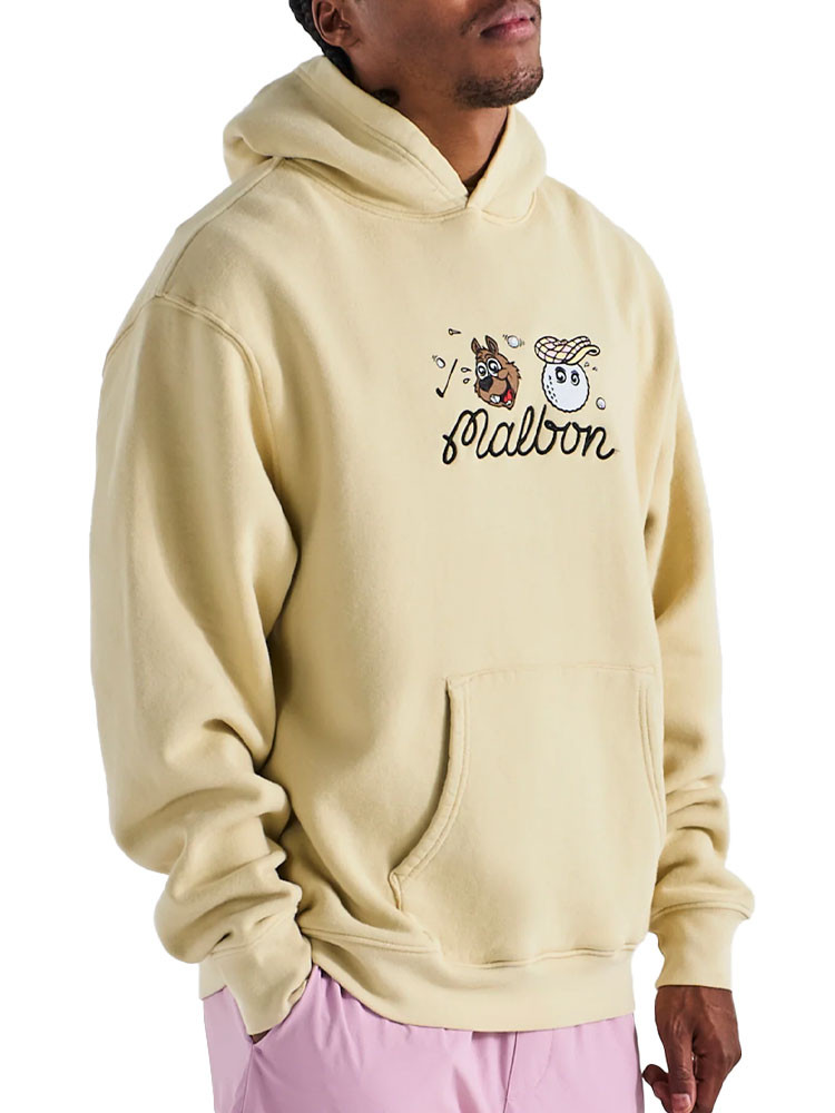 Malbon Two Man Scramble Hoodie - Light Khaki | GolfBox