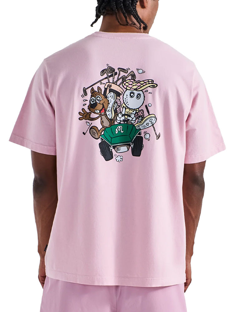 Malbon Two Man Scramble T-Shirt - Pink | GolfBox