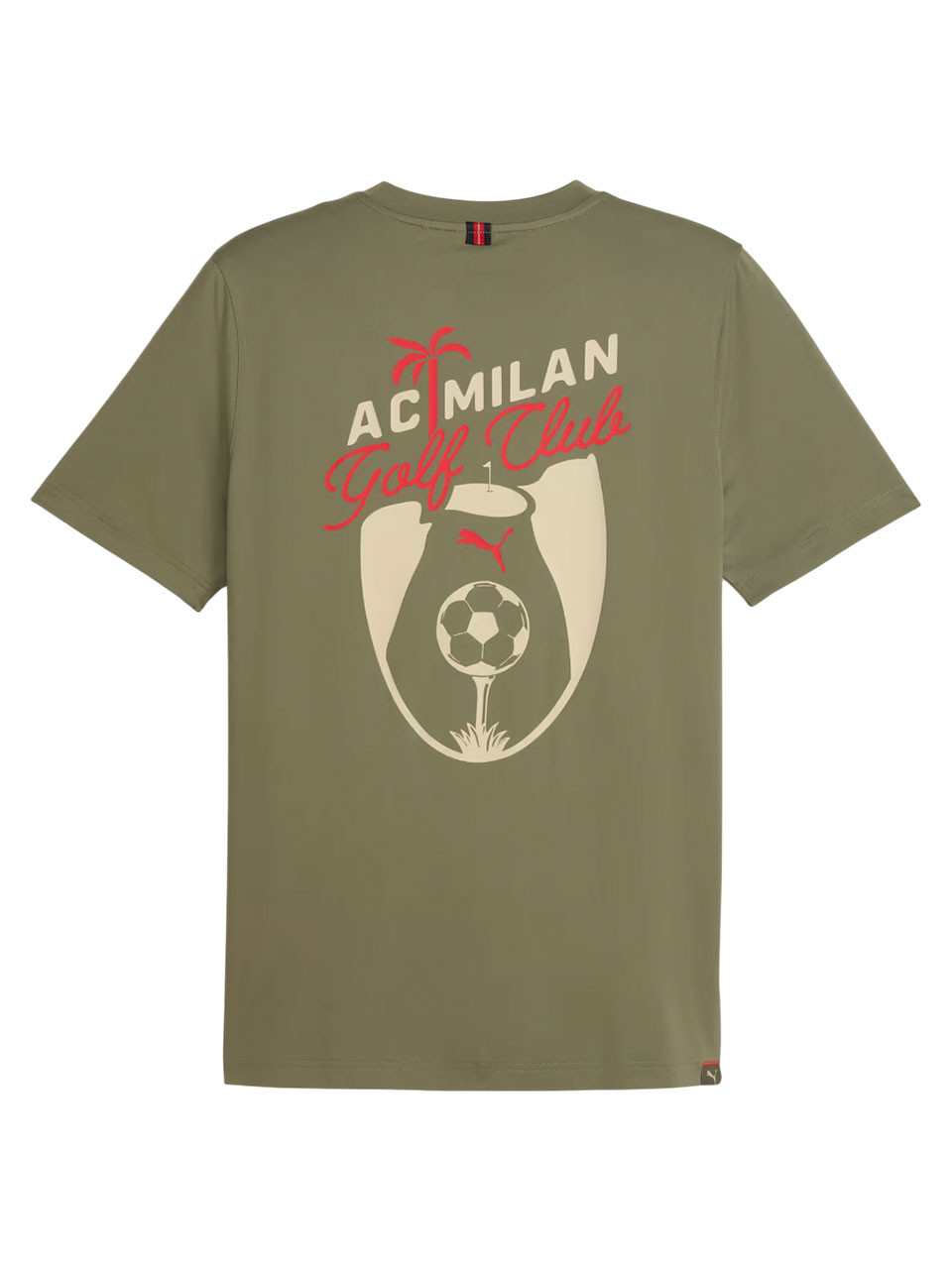 Puma x AC Milan Golf T-Shirt - Dark Sage | GolfBox