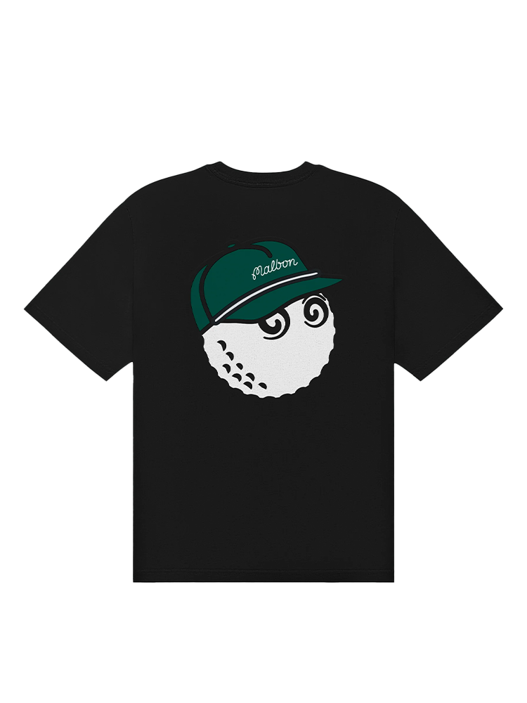 Malbon Bermuda Baldwin Tee - Black | GolfBox
