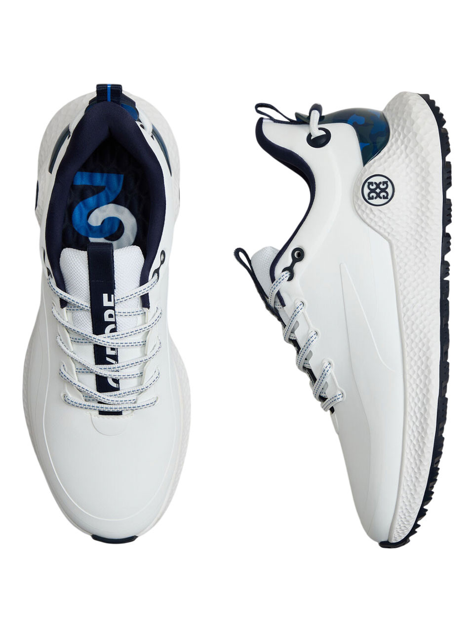 G/FORE MG4+ O2 Golf Shoes (Wide Fit) - Snow/Twilight