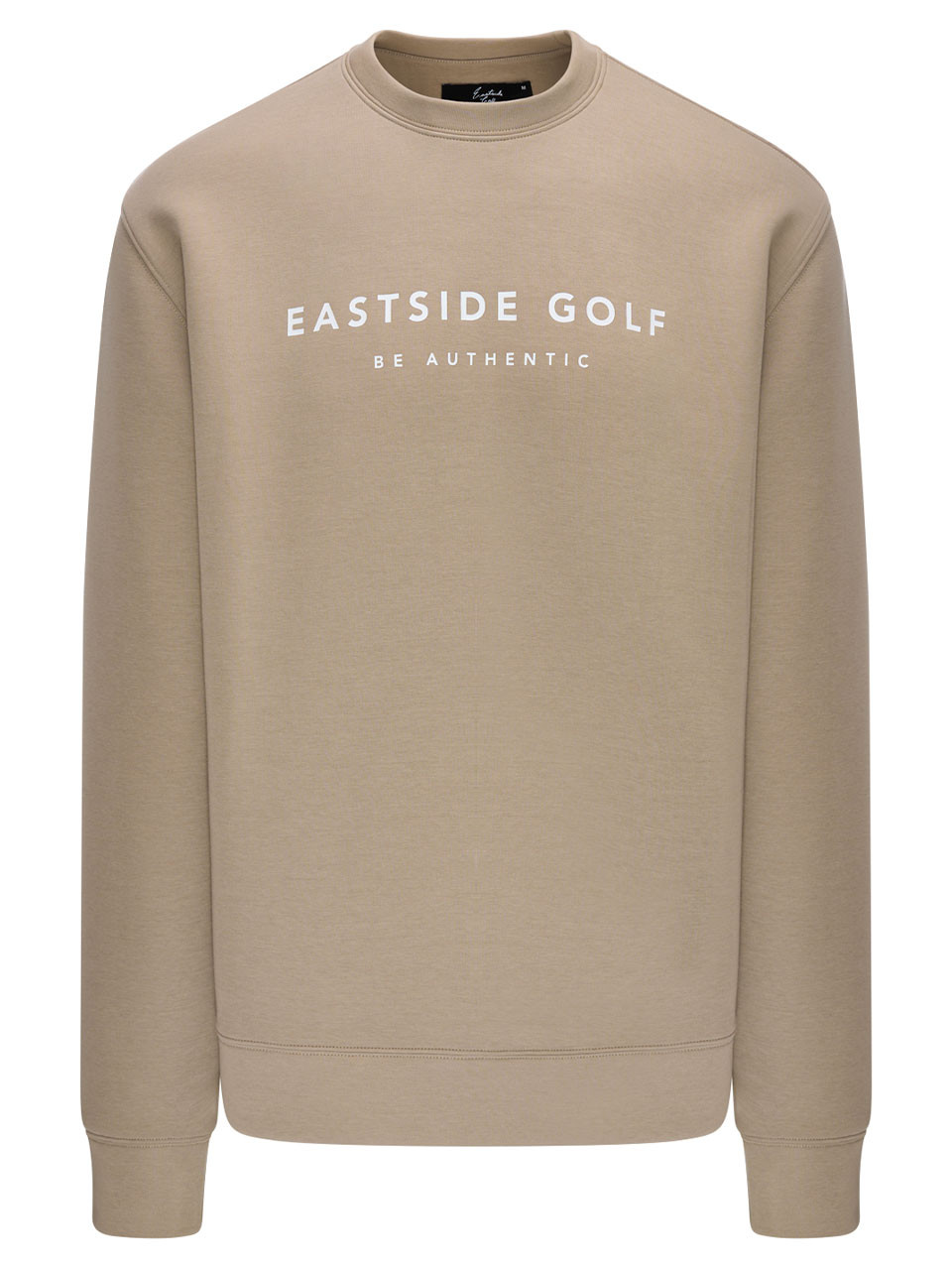 Eastside Golf LS Double Knit Crew - Taupe | GolfBox