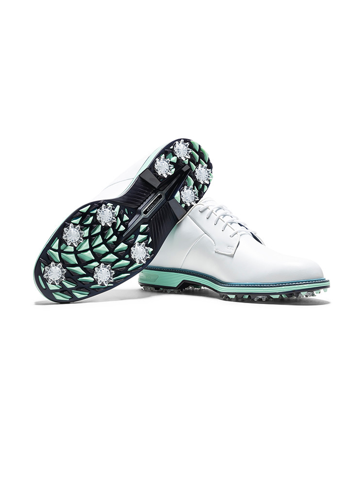FootJoy Premiere Field LX Energy Golf Shoes - White/Mint/Blue