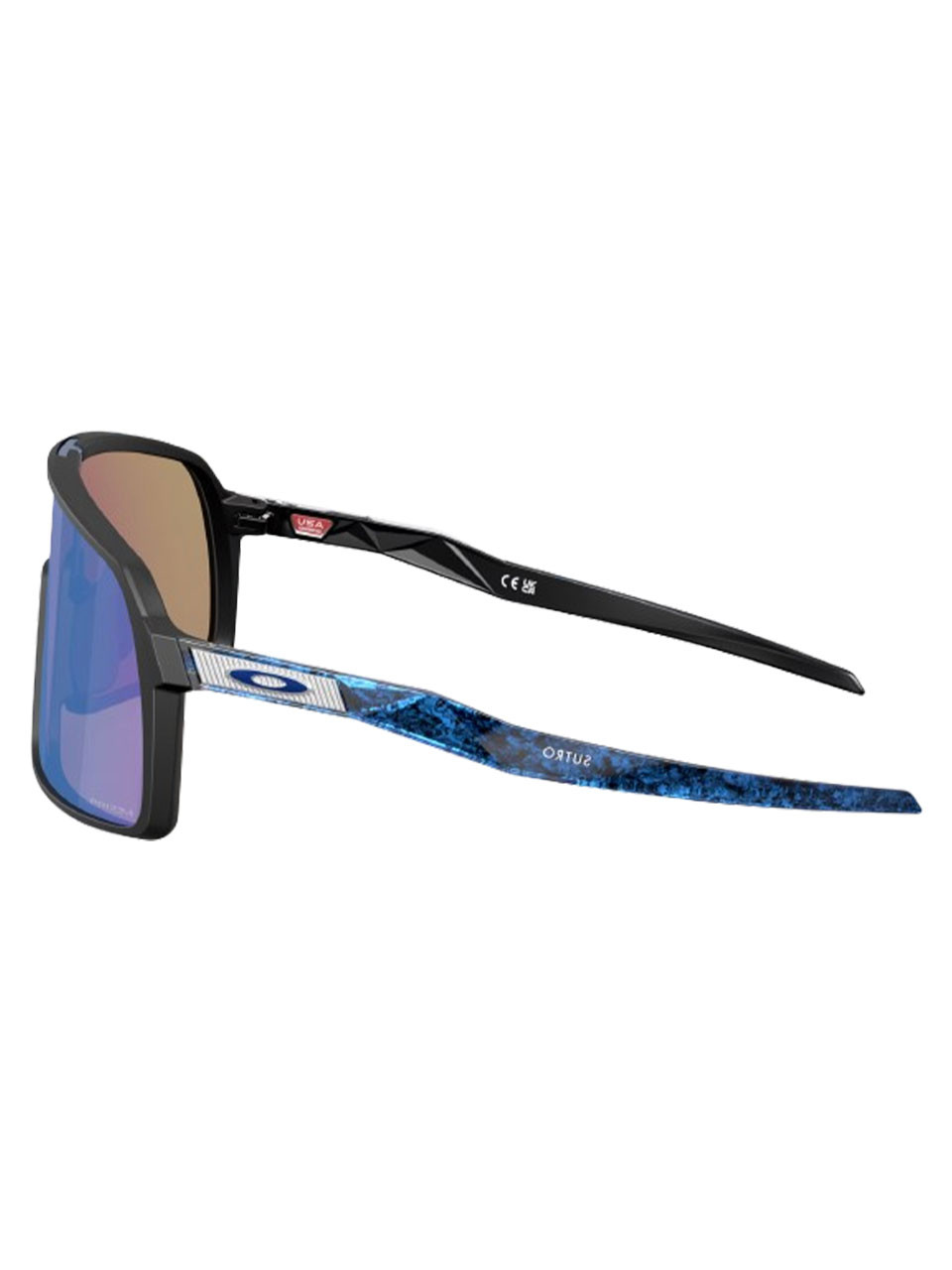 Oakley Sutro Sunglasses - Matte Black w/ Prizm Sapphire