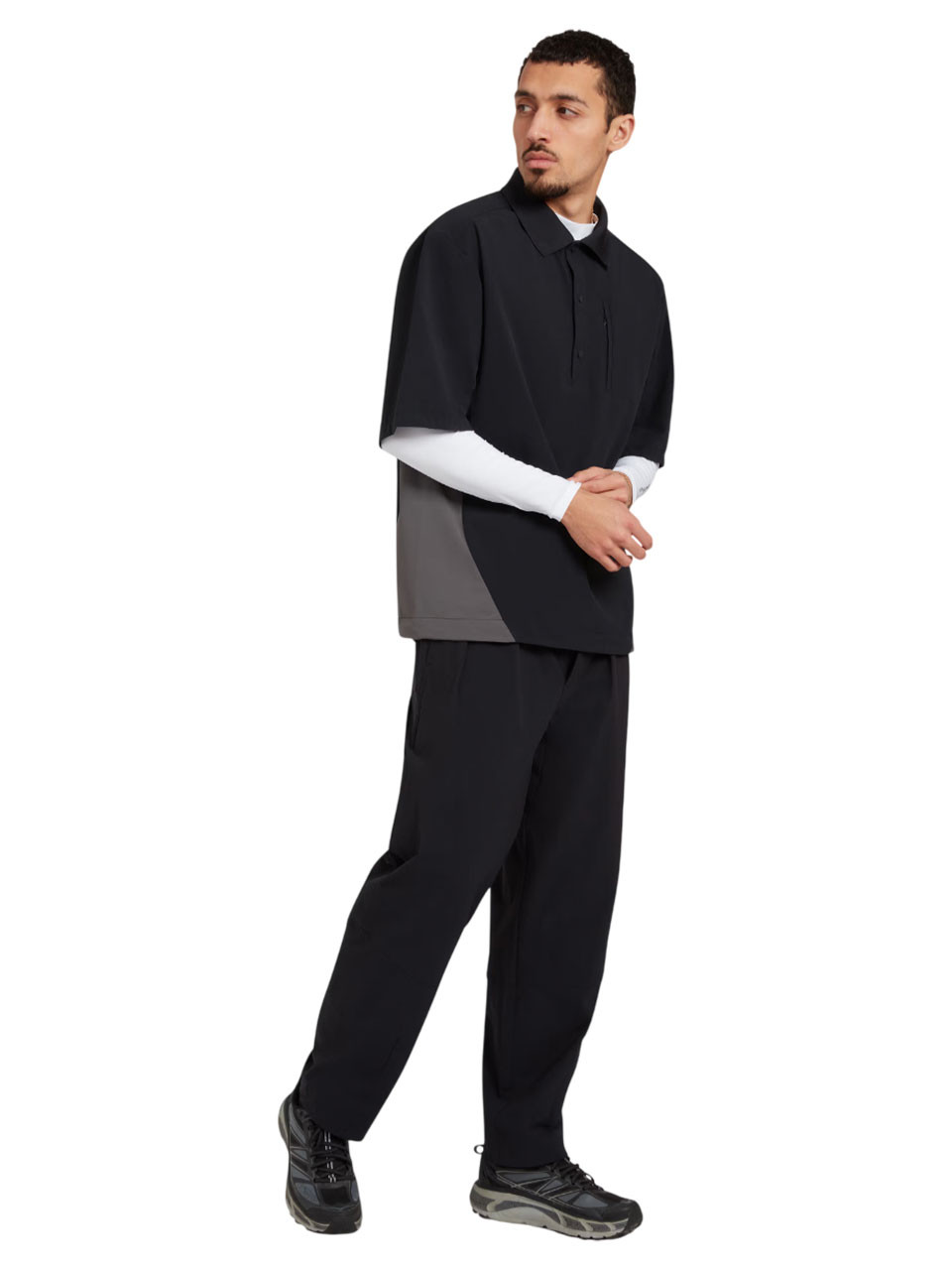 Manors Golf Shooter Shirt - Black | GolfBox