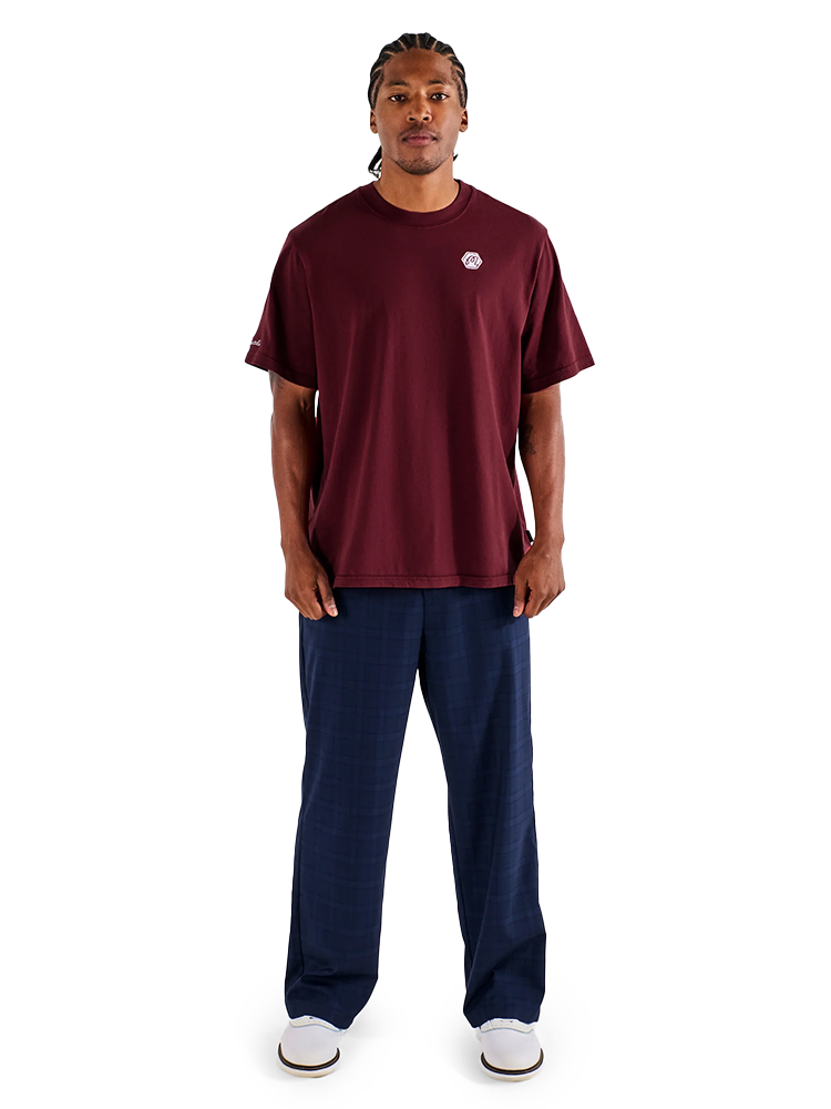 Malbon x Bettinardi Gangster Buckets Bermuda Tee - Cabernet