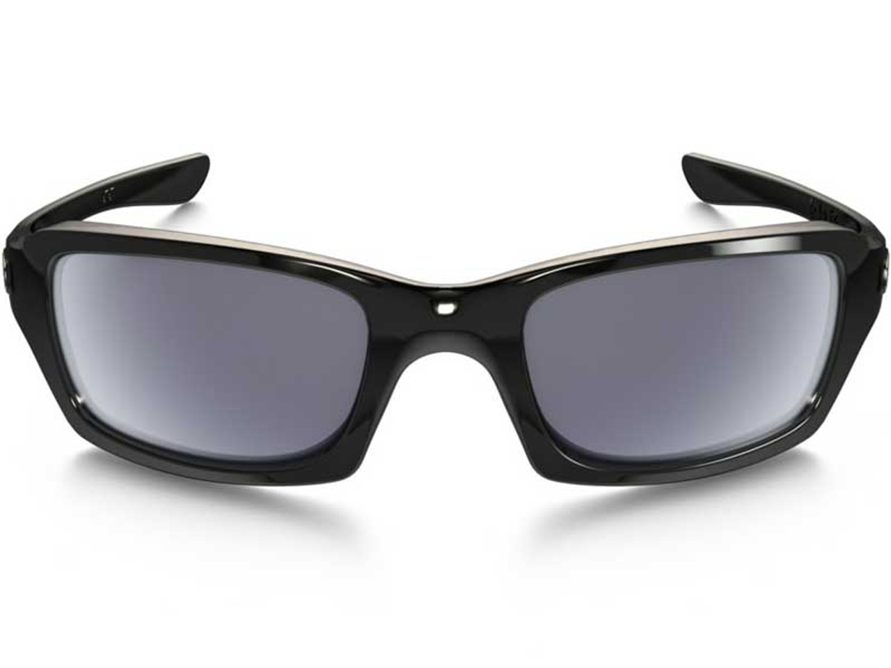 Oakley Fives Squared Sunglasses - Polished Black w/ Grey | GolfBox