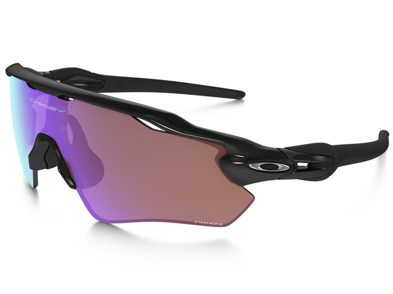 Oakley Frogskins square festival sunglasses with reflective purple lens in  black | ASOS