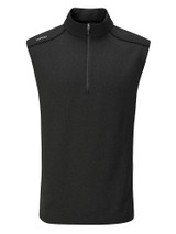 Ping Ramsey 1/2 Zip Ribbed Fleece Vest - Black