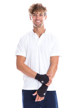SParms Sun Protection Palmless Gloves - Black