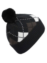 adidas Women's Graphic Pompom Beanie - Black