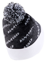 Puma P Removable Pom Beanie - Puma Black/Bright White