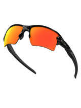 Oakley Flak 2.0 XL Sunglasses - Polished Black w/ Prizm Ruby Polarised