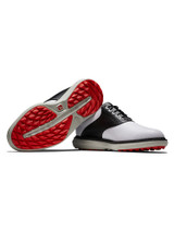 FootJoy Traditions Spikeless Golf Shoes - White/Black