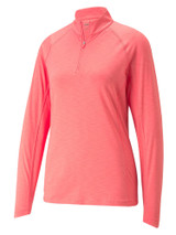Puma Women's YouV Golf 1/4 Zip - Loveable Heather