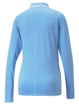 Puma Women's YouV LS Golf Polo - Day Dream Heather