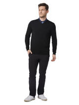 Callaway V-Neck Merino Sweater - Black Onyx