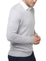 Callaway V-Neck Merino Sweater - Pearl Blue