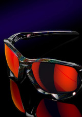 Oakley Plazma Sunglasses - Dark Galaxy w/ Prizm Ruby