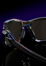 Oakley Plazma Sunglasses - Dark Galaxy w/ Prizm Ruby