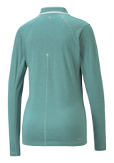 Puma Women's YouV LS Golf Polo - Adriatic Heather