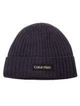 Calvin Klein Chunky Knit Badge Beanie