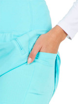 IBKUL Solid Straight Skort (17.5") - Seafoam