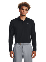Under Armour Performance 3.0 Long Sleeve Polo - Black