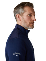 Callaway Hex Fleece 1/4 Zip Pullover - Peacoat