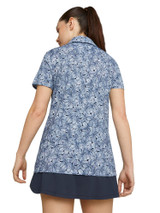 Puma Women's MATTR Plumeria Golf Polo - White Glow/Navy Blazer