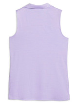 Puma Women's CLOUDSPUN Coast Sleeveless Golf Polo - Vivid Violet Heather
