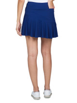 IBKUL Solid Flounce Skort (16.25") - Navy