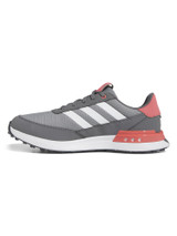 adidas S2G Spikeless 24 Golf Shoes (Wide Fit) - Grey Three/Ftwr White/Scarlet