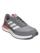 adidas S2G Spikeless 24 Golf Shoes (Wide Fit) - Grey Three/Ftwr White/Scarlet