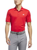 adidas Core Performance PrimeGreen Polo Shirt - Collegiate Red