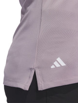 adidas Womens Ultimate365 Solid Sleeveless Polo - Preloved Fig