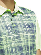 adidas Mens Core Print Polo Shirt - Green Spark